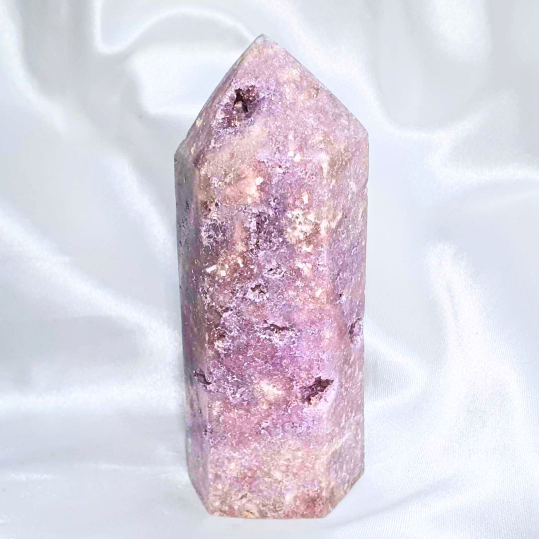 Druzy Pink Amethyst Tower - 192g