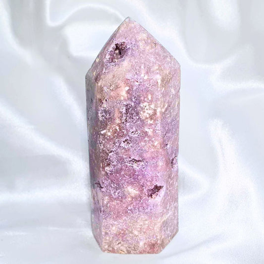 Druzy Pink Amethyst Tower - 192g