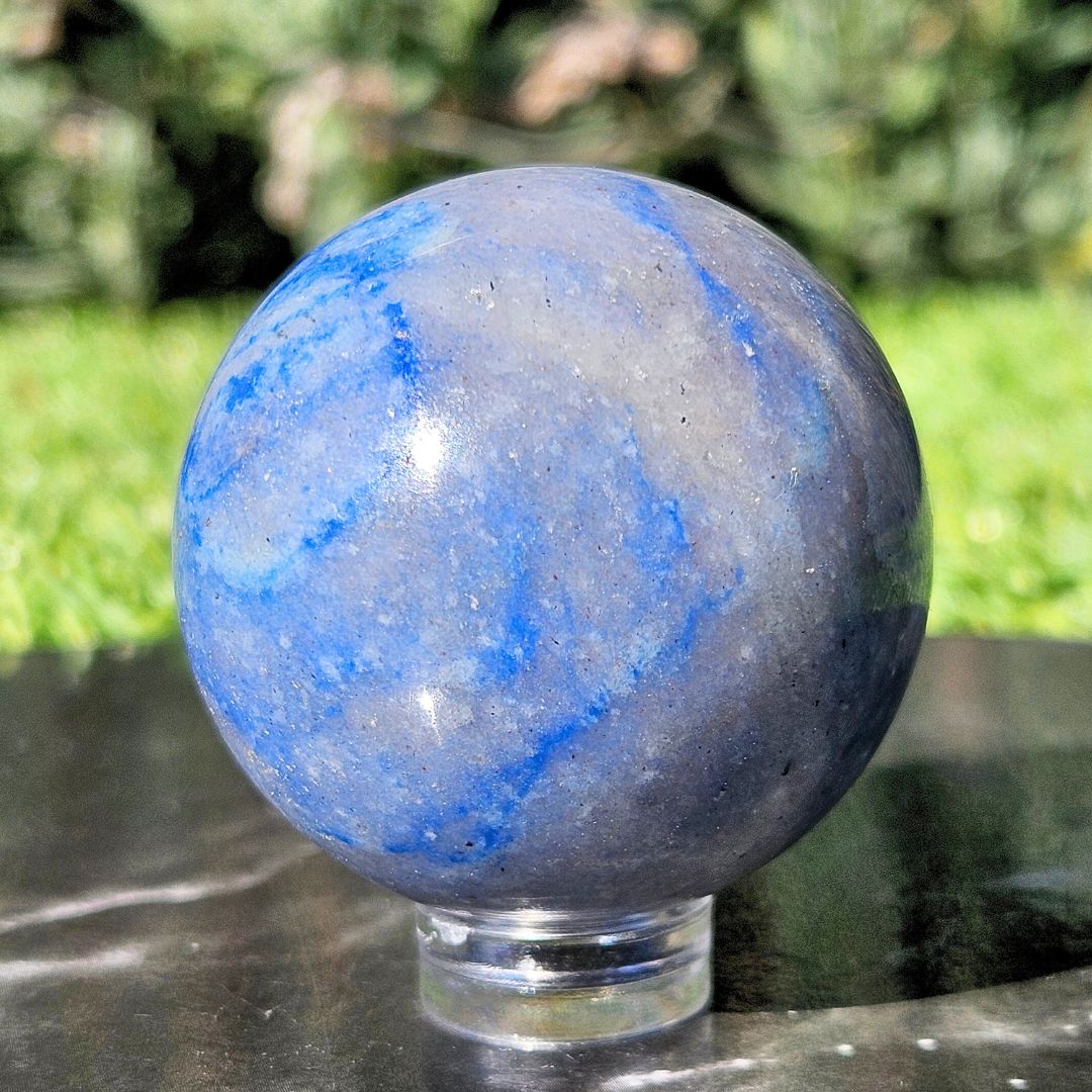 Blue Quartz Sphere - 4cm