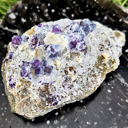 Purple Cubic Fluorite Cluster