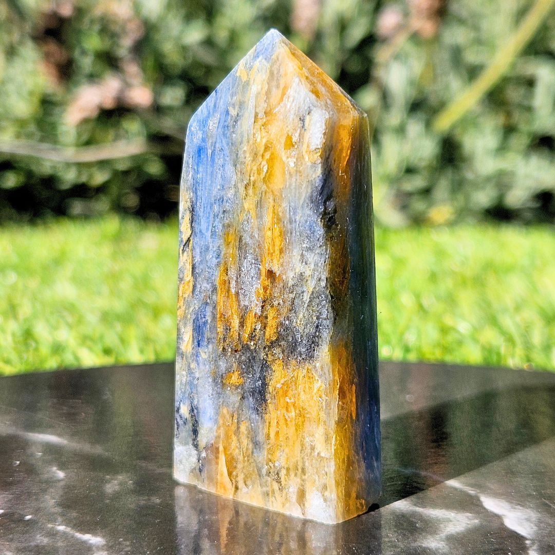 Blue and Yellow colour tower
