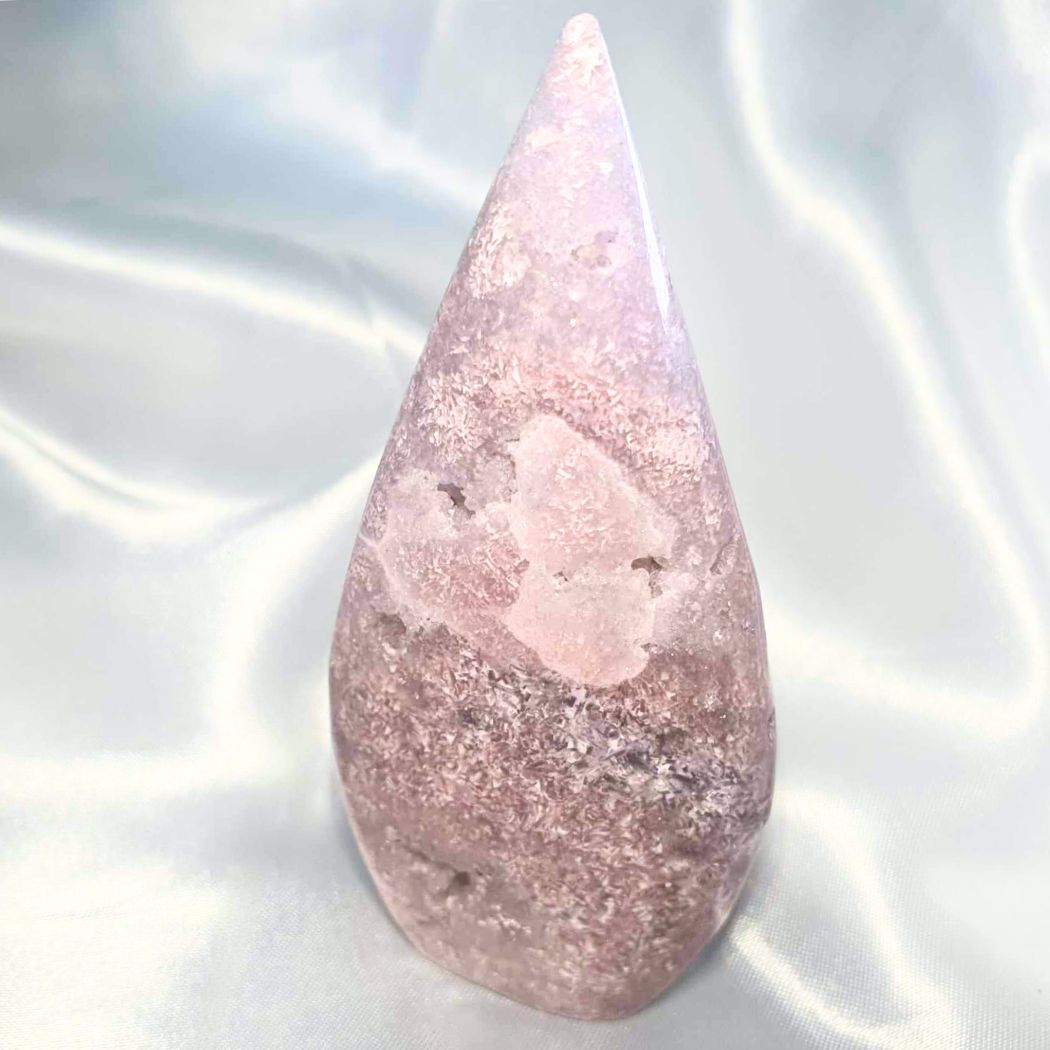 Pink Amethyst, Flower Agate Tear Drop Free Form