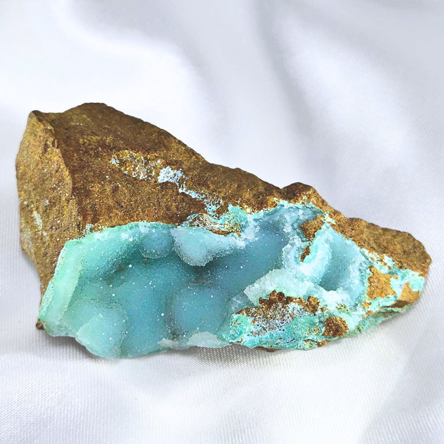 High Grade Sparkling Botryoidal Chrysocolla Specimen - DR Congo