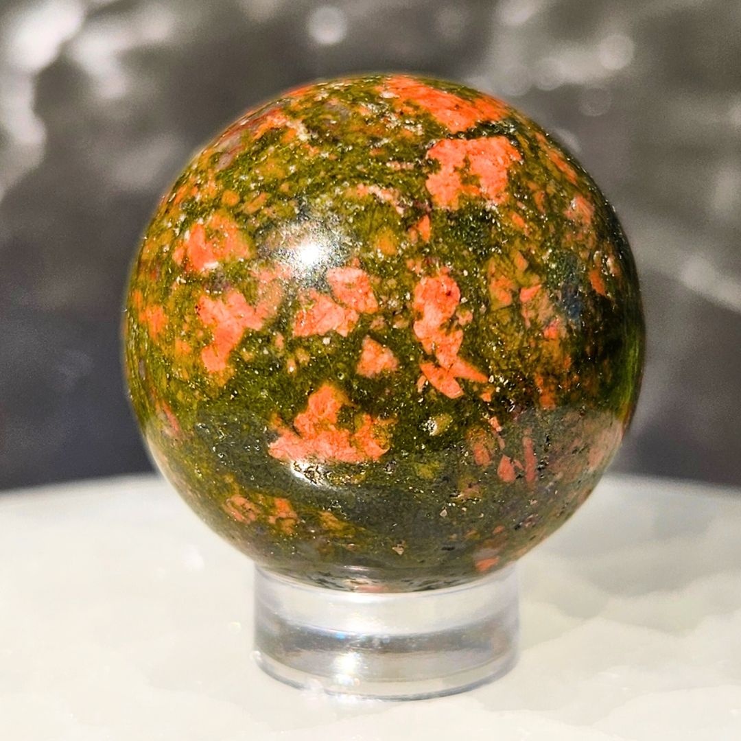 Unakite Crystal Sphere