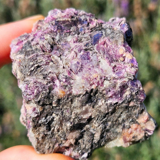 Lepidolite, Quartz, Black Tourmaline & Mica Cluster