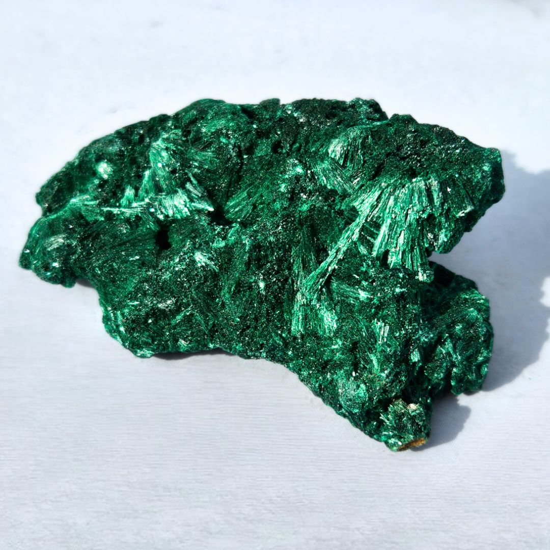 Fibrous Malachite Cluster - The DR Congo