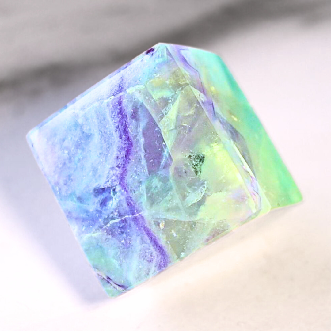 Fluorite Cube Carving