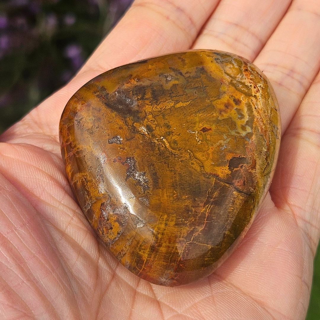 Brecciated Jasper Palm Stone