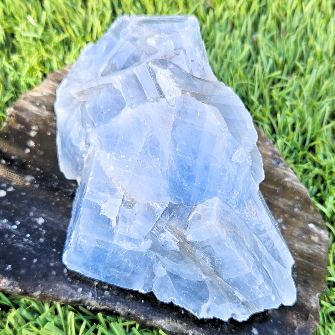 Blue Calcite Raw