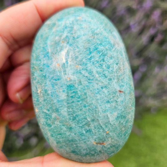 Amazonite Crystal Palm Stone