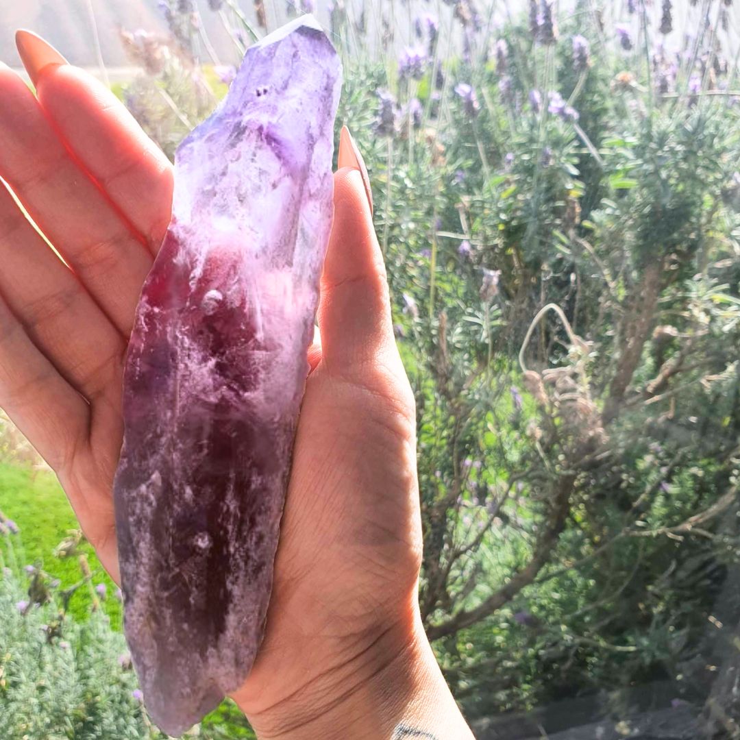 Amethyst Tooth Natural Wand ~13cm long