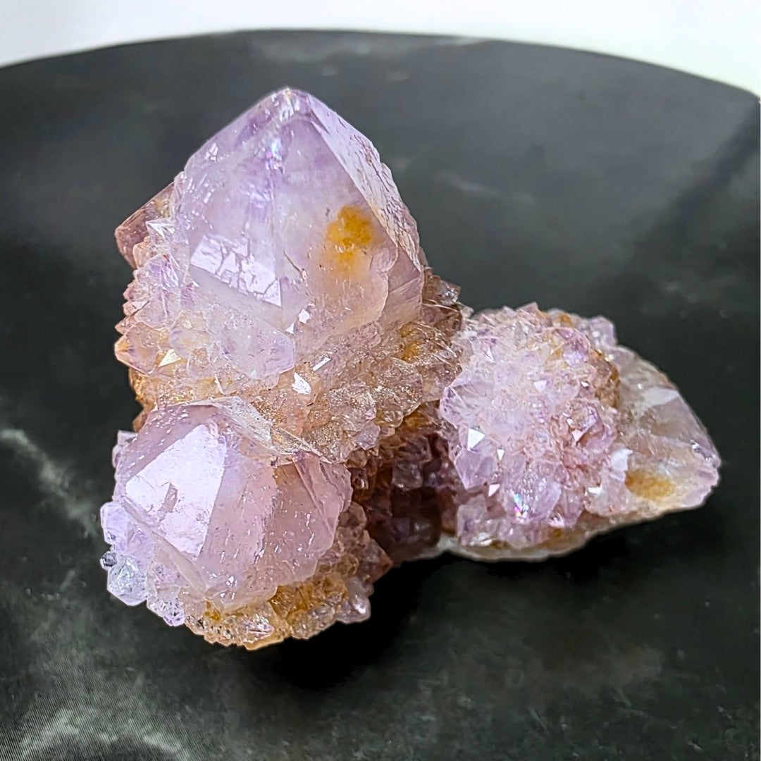 Fairy Quartz (Spirit Quartz) & Golden Hematite Cluster