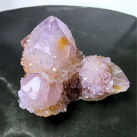 Fairy Quartz (Spirit Quartz) & Golden Hematite Cluster