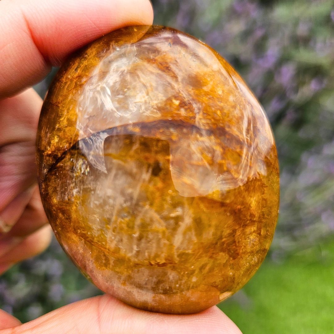 Golden Healer (Hematoid Quartz) Palm Stone