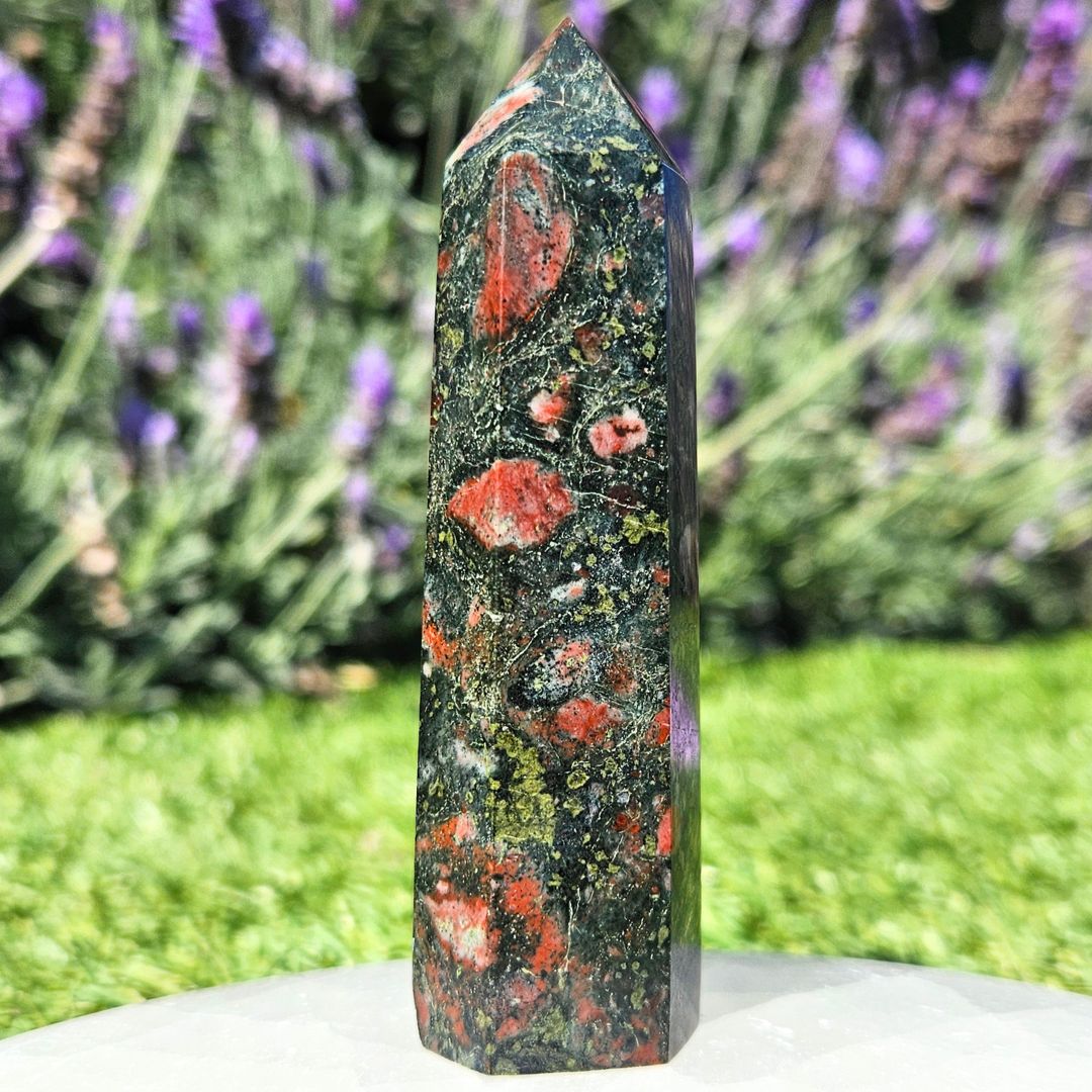 Plum Blossom Jasper Tower