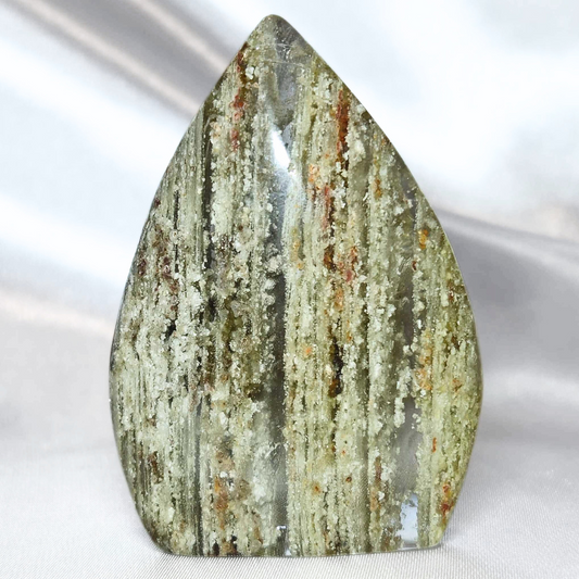 Large Thousand Layer Garden Quartz (Lodolite) Tear Drop