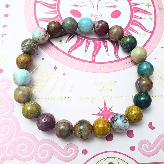 High Grade Genuine Ocean Jasper Crystal Bracelet