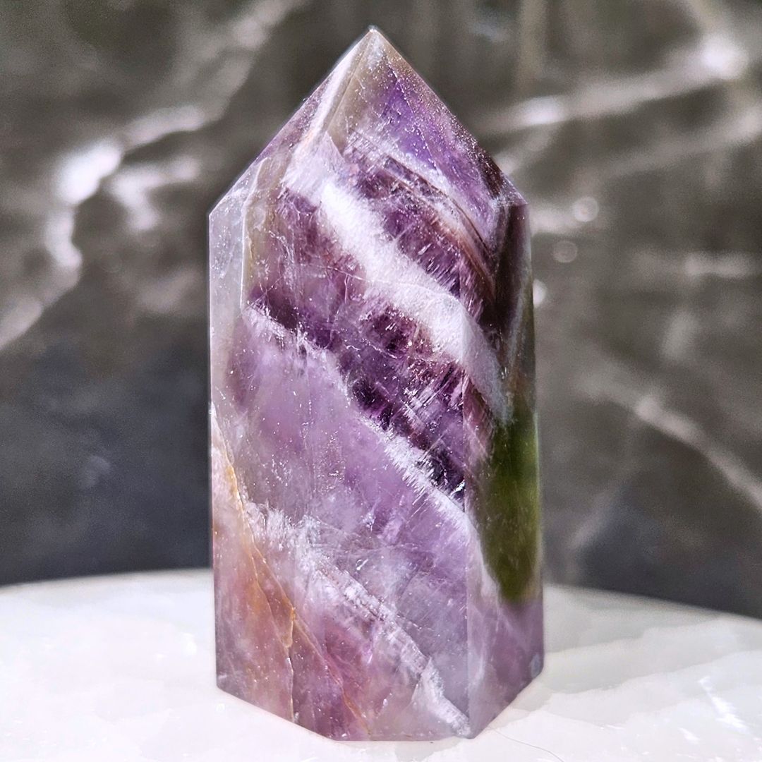 Dream Amethyst (Chevron) - Point