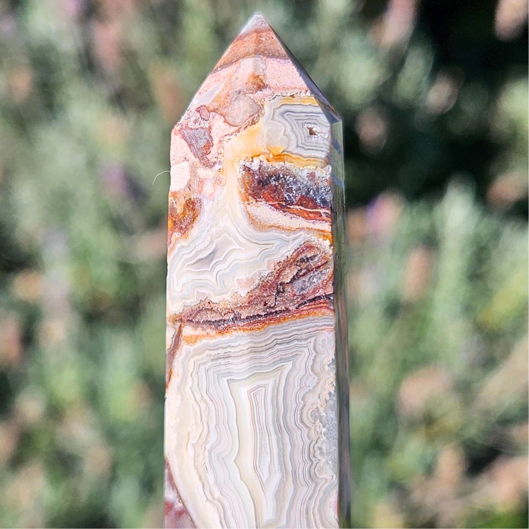 Mexican Crazy Lace Agate - Point