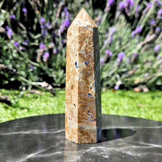 Druzy Azurite Crystal Tower