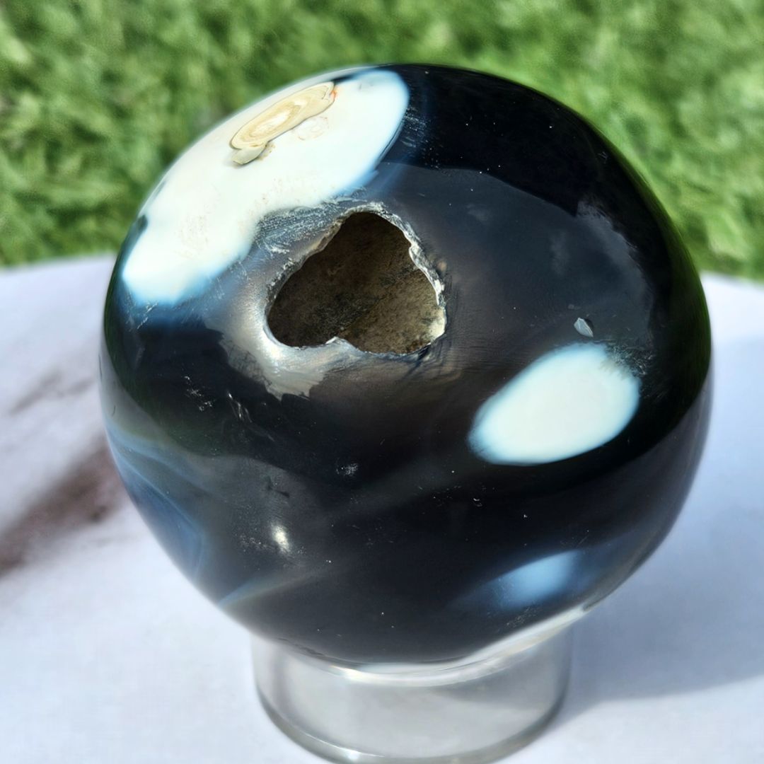 Orca Agate Sphere