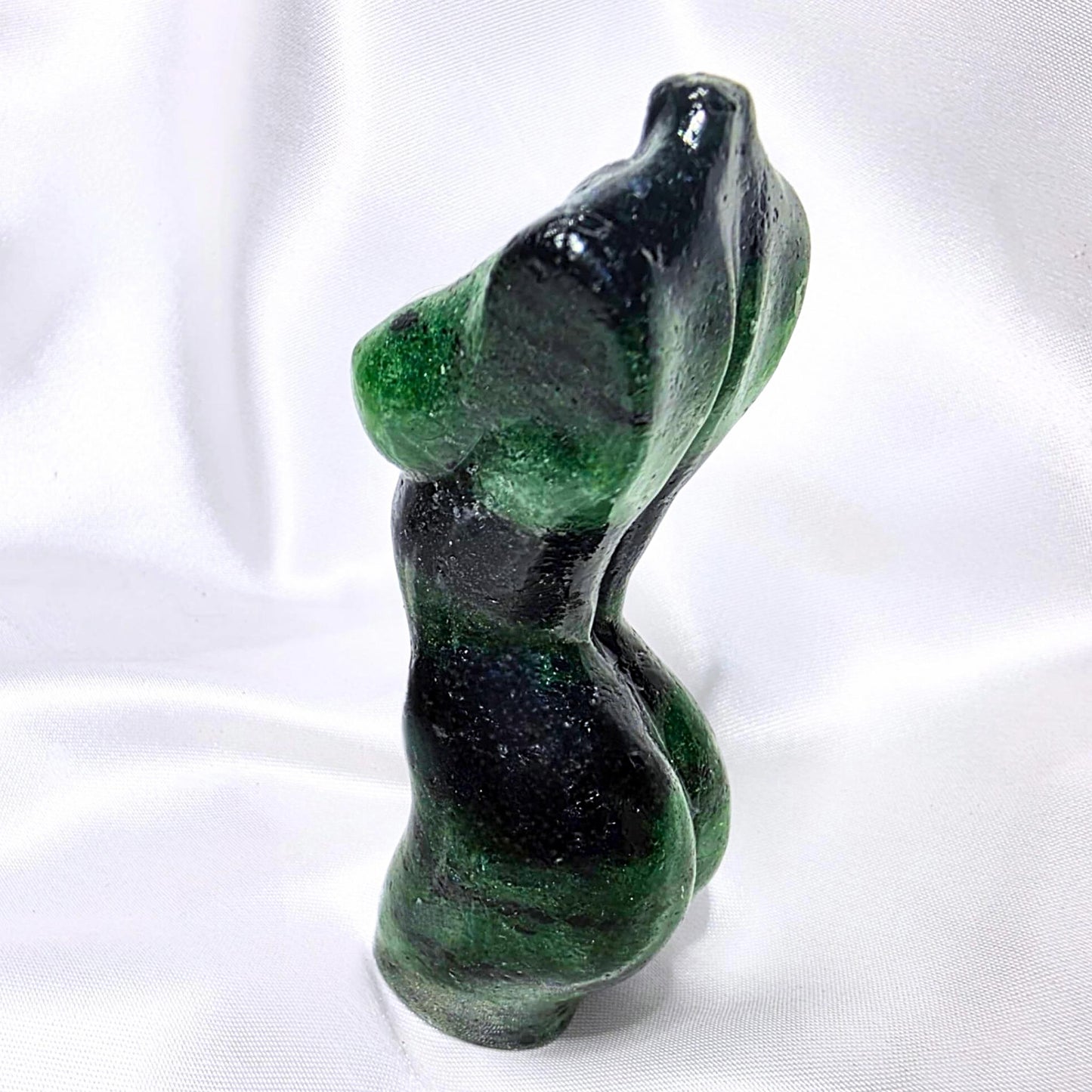 Zoisite (Epidote) Lady Body Crystal Carving