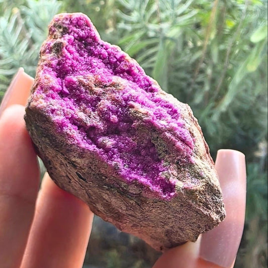 Cobaltoan Calcite with Dolomite Crystal Cluster