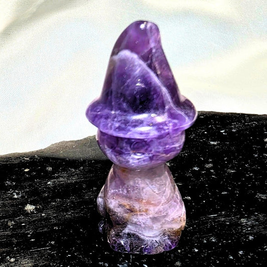 Smoky Dream Amethyst Cat Crystal Carving