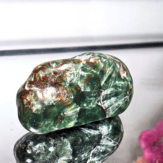 Seraphinite with Feather Chatoyancy Small Freeform  - Siberia