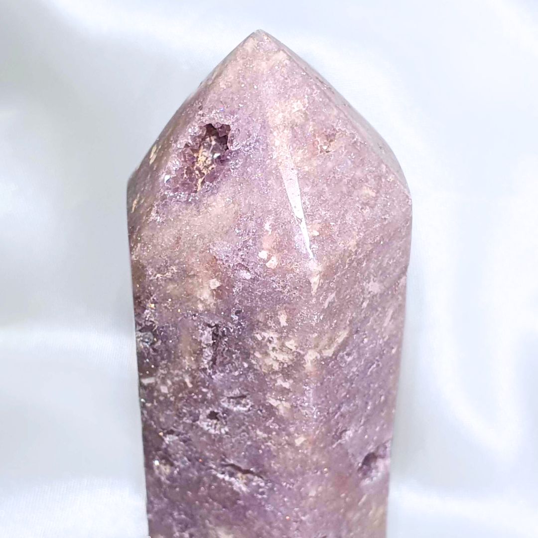 Druzy Pink Amethyst Tower - 192g