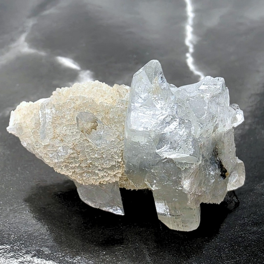 Glass Apophyllite on Chalcedony Specimen