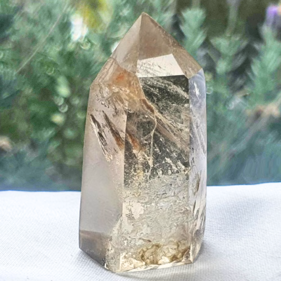 High Grade Natural Citrine Tower Point - Morocco