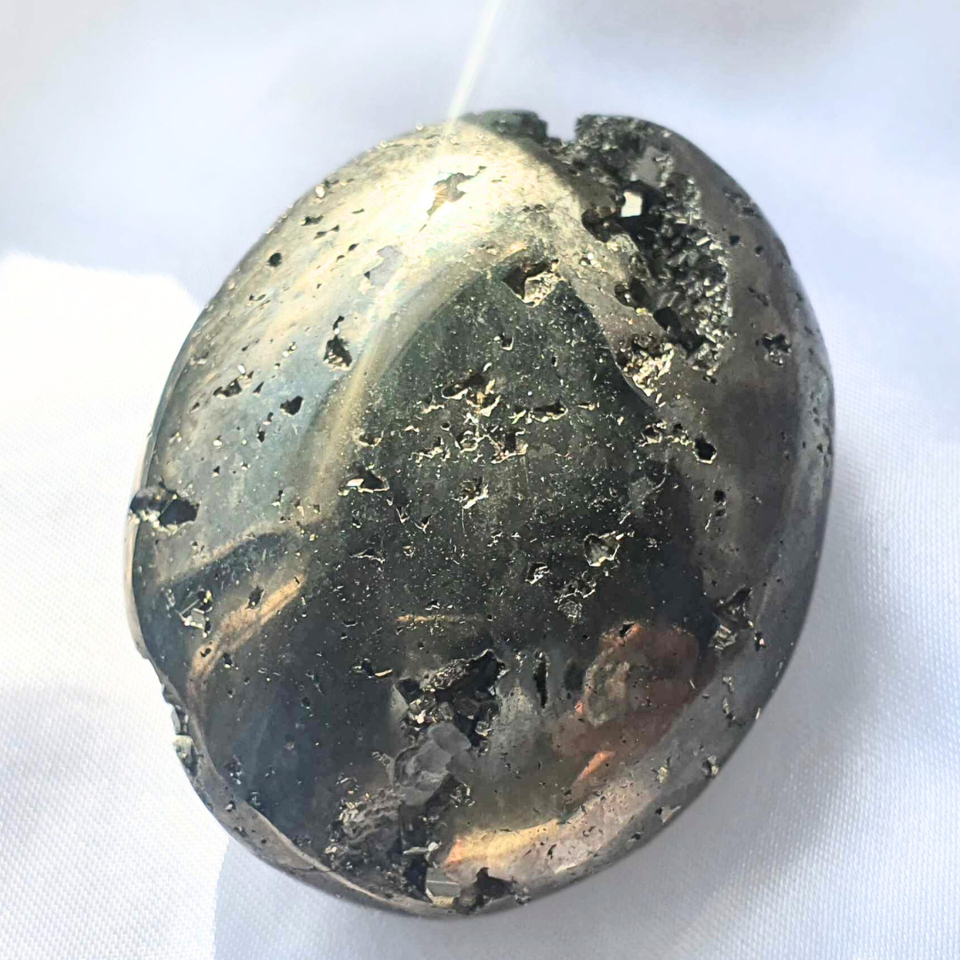 High Grade Cubic Pyrite Palm Stone