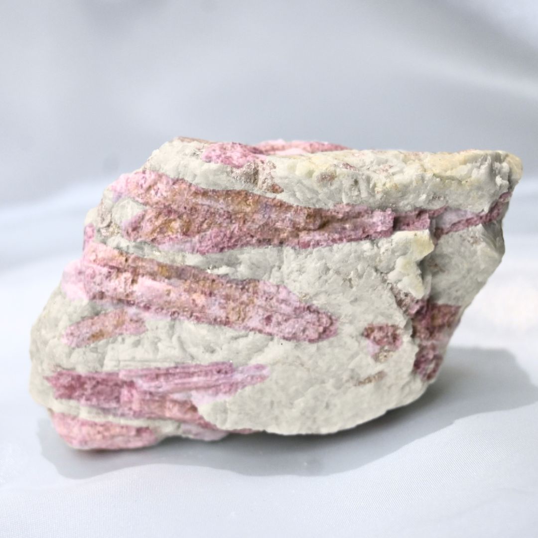 Pink Tourmaline in Quartz Raw Cluster - 12cm
