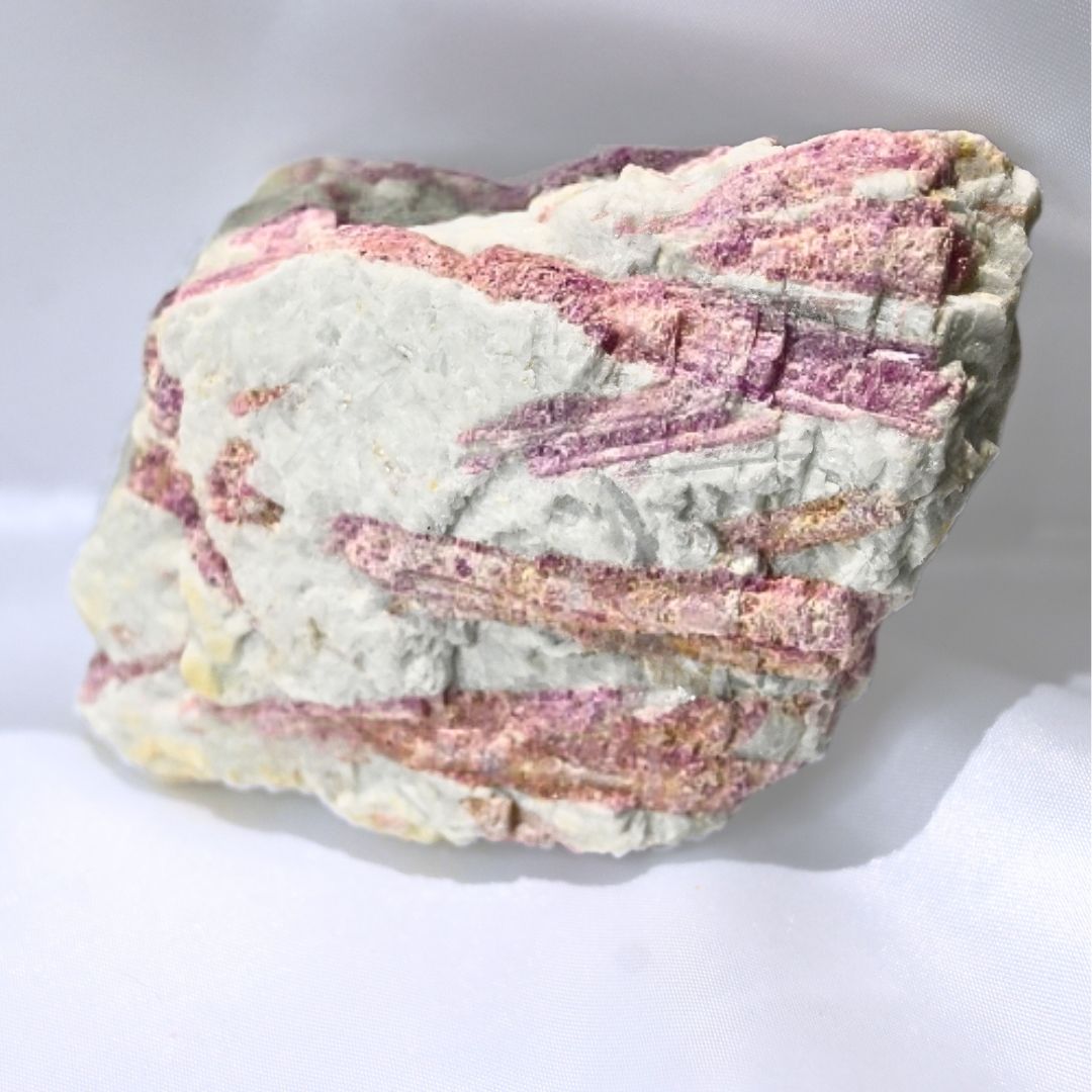 Pink Tourmaline in Quartz Raw Cluster - 12cm