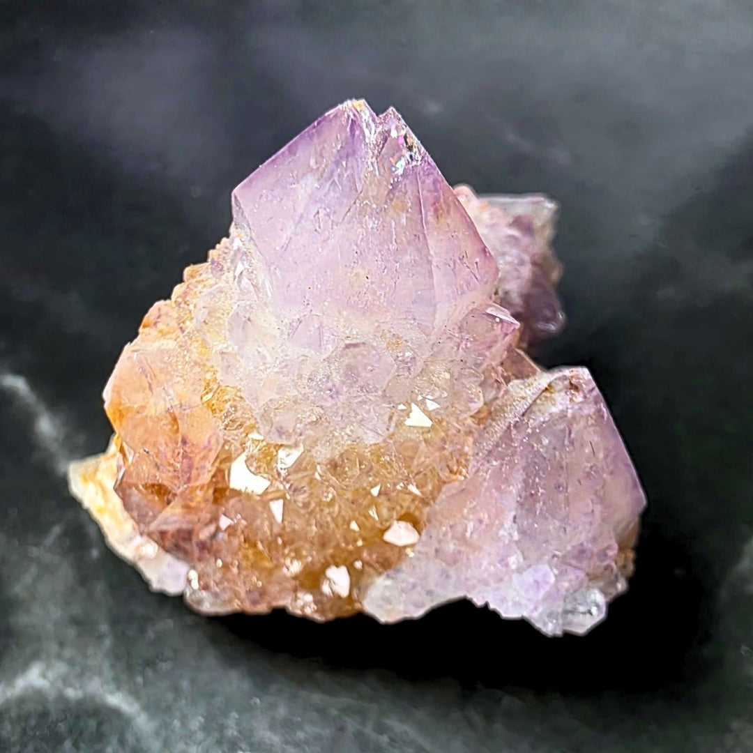 Fairy Quartz (Spirit Quartz) & Golden Hematite Cluster