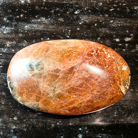 Extra Grade Sunstone, Smoky Quartz Palm Stone