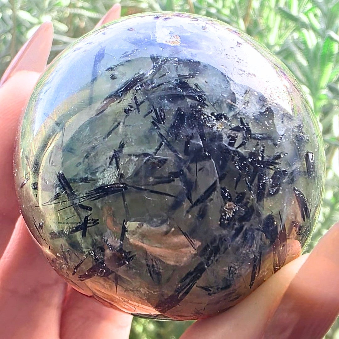 Prehnite & Epidote Crystal Sphere