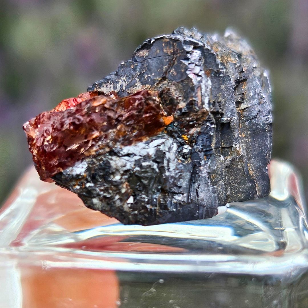 Galena with Rhodonite Micro Specimen (2) - Broken Hill NSW