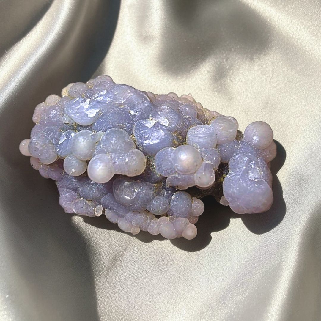 Grape Agate (Chalcedony) Crystal Cluster - Indonesia