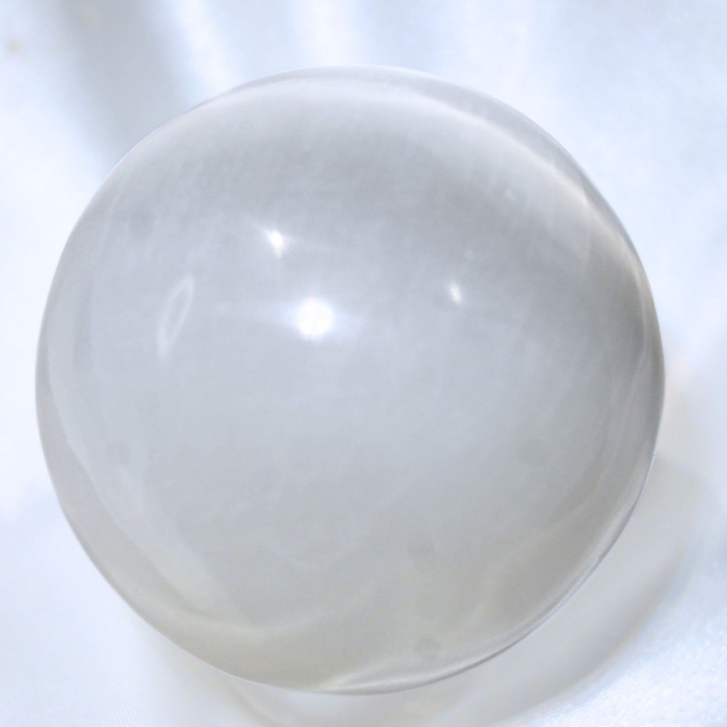 Large Selenite Crystal Sphere - 62mm, 280g