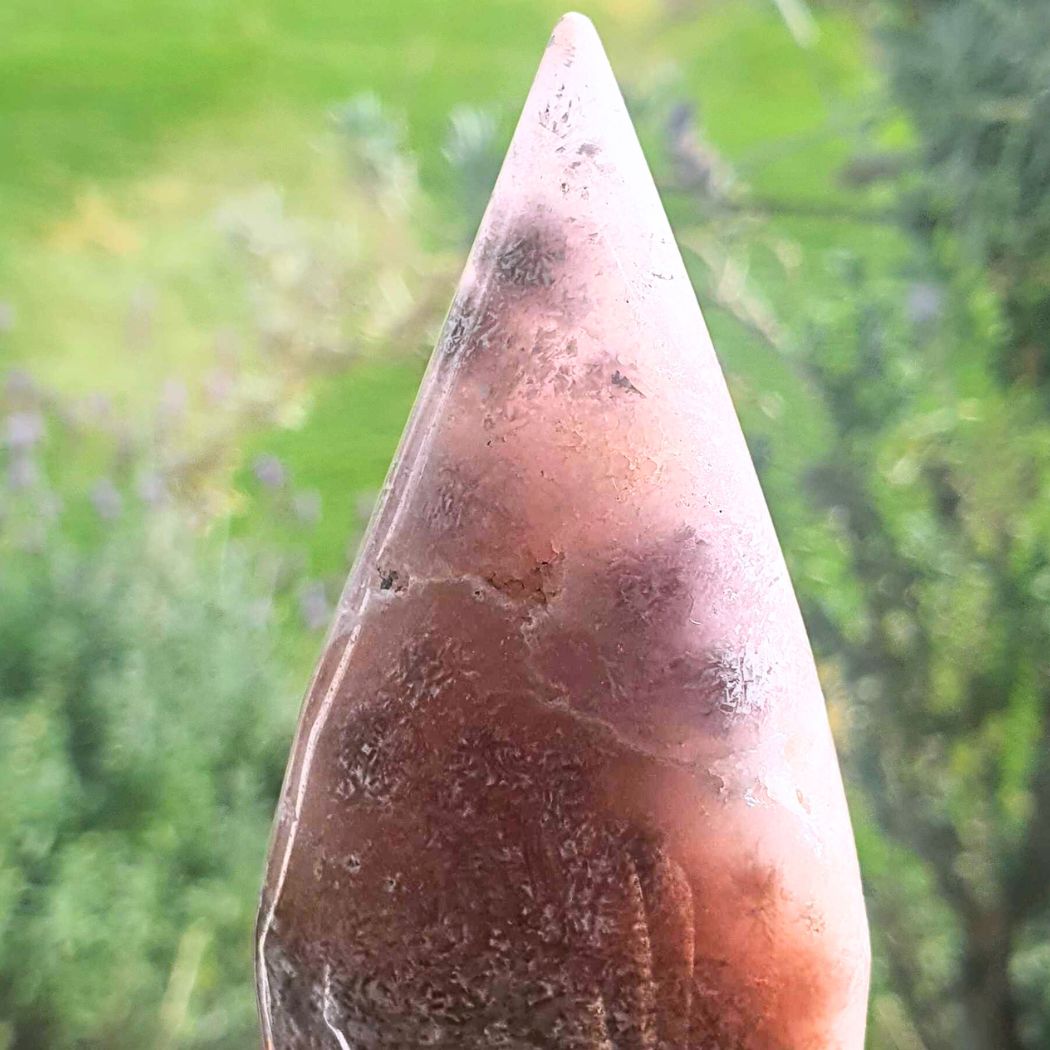 Pink Amethyst, Flower Agate Tear Drop Free Form