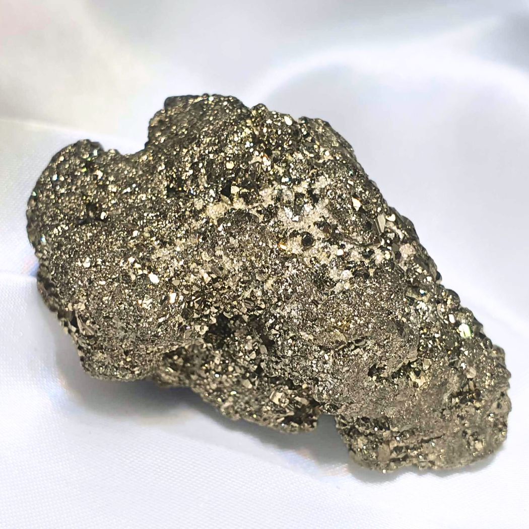 Pyrite Mineral Cluster with High Metallic Luster