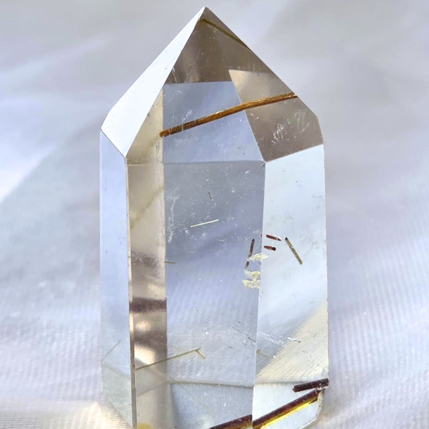 Golden Rutile Quartz Small Tower Point