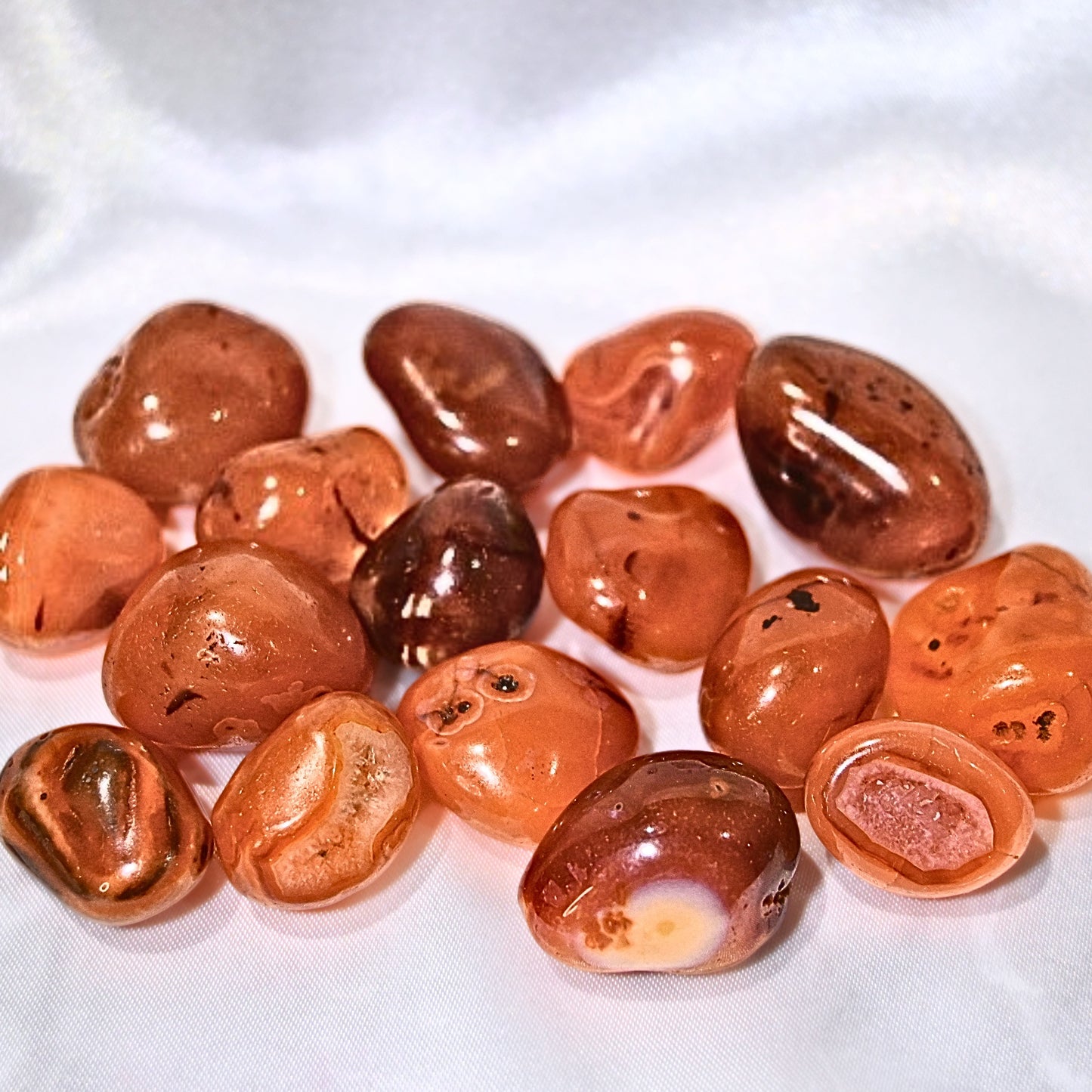 Carnelian Crystal Tumbles