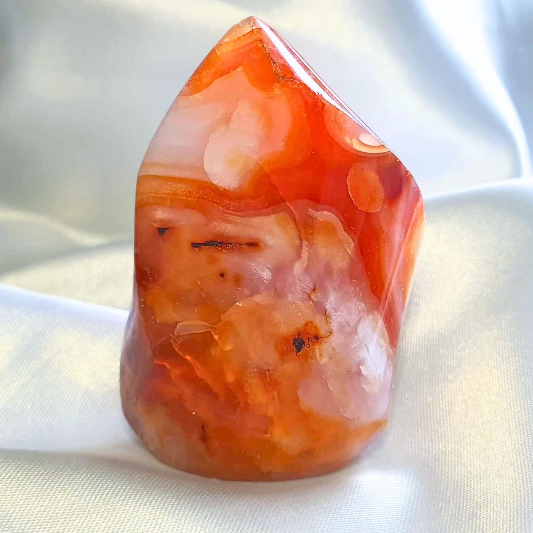 Carnelian Agate & Quartz Flame Free Form