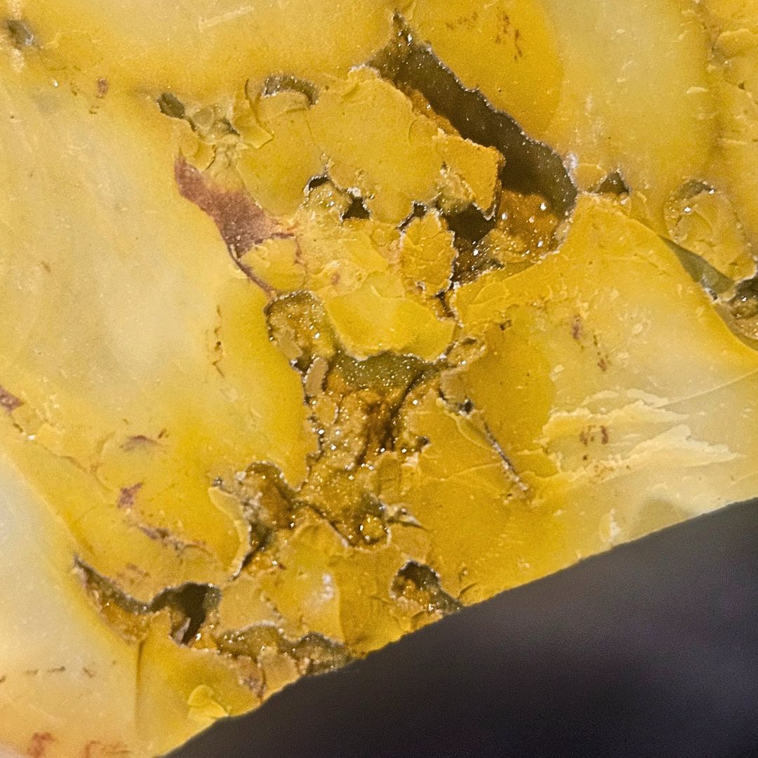 Yellow Mookaite Raw with Druzy - WA