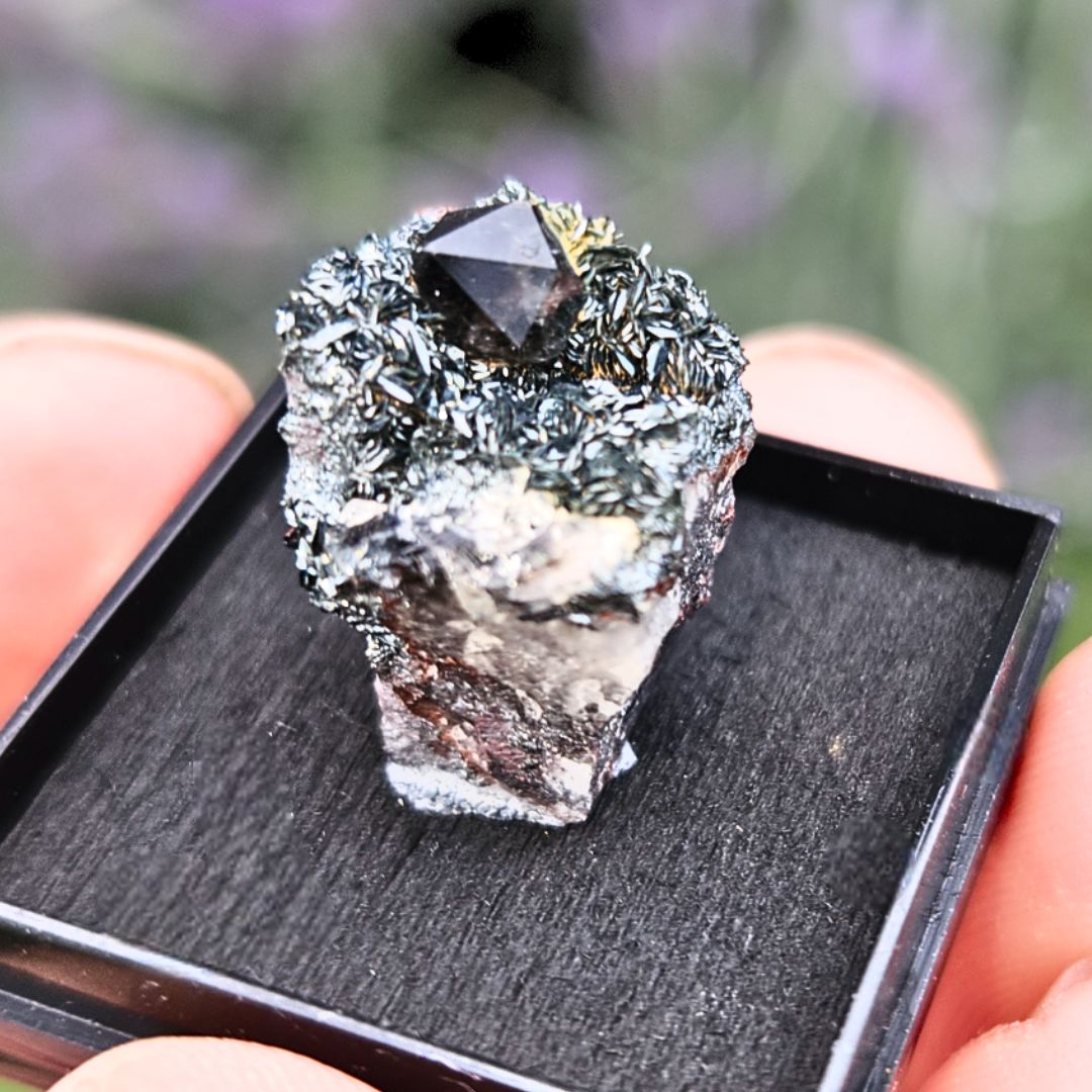 Smoky Quartz & Hematite Micro Specimen