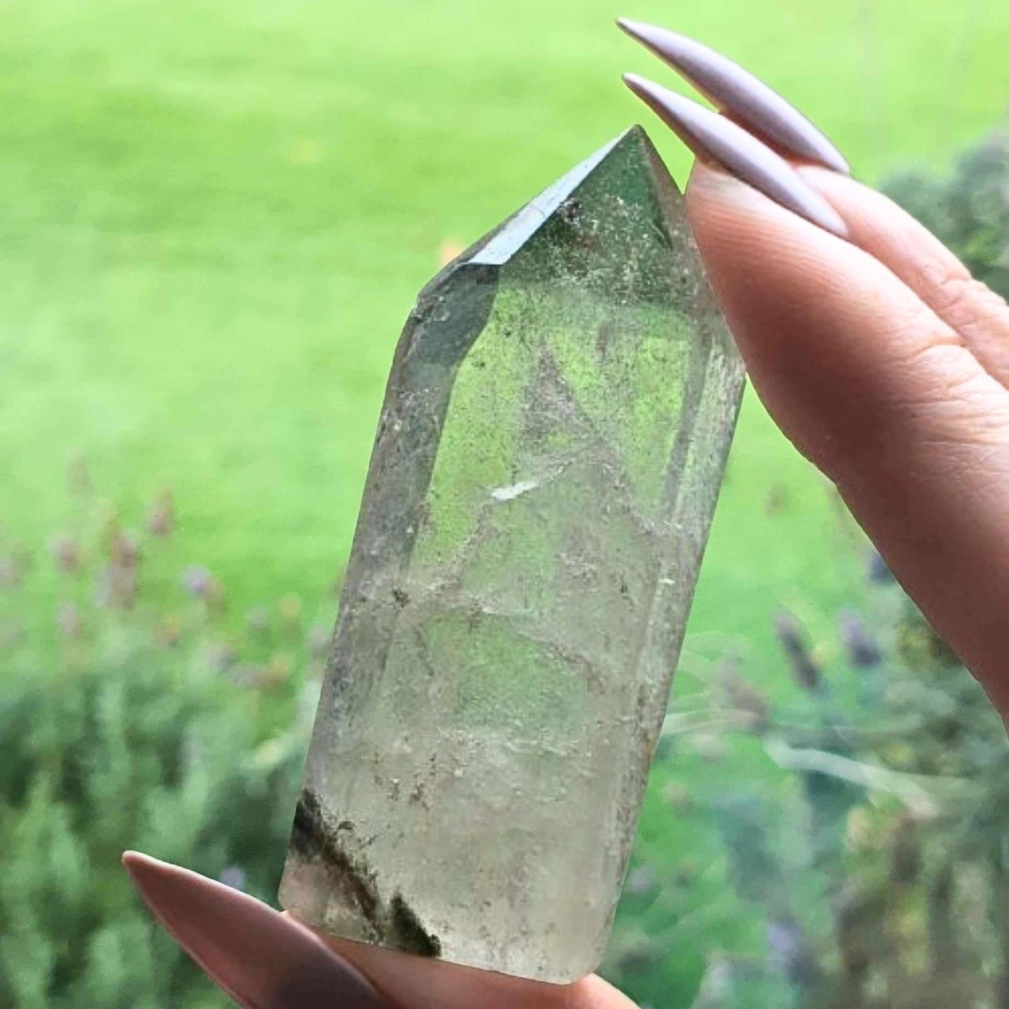 Included Quartz Crystal Tower Point