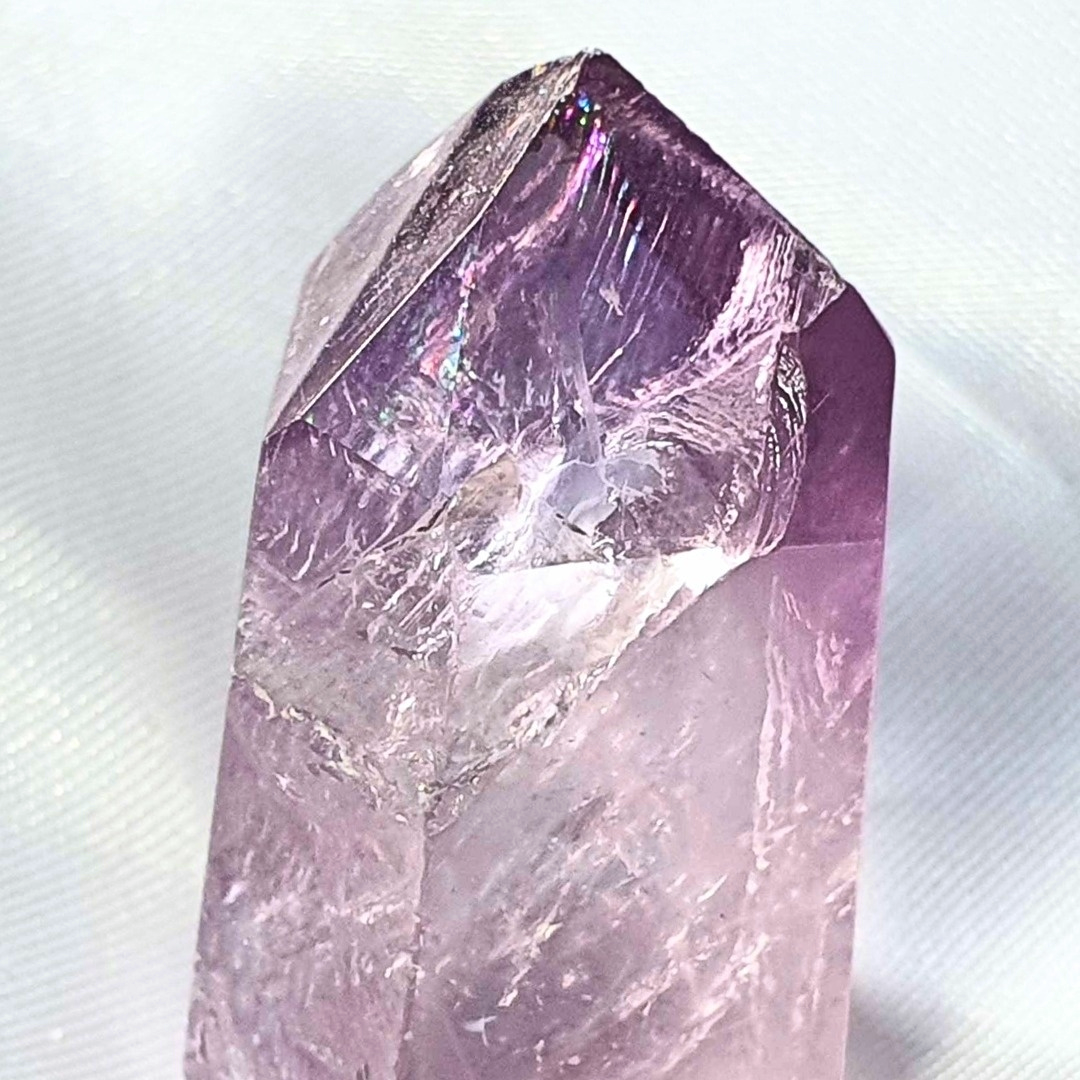 High Grade Amethyst Tower Point with Rainbows - Brazil